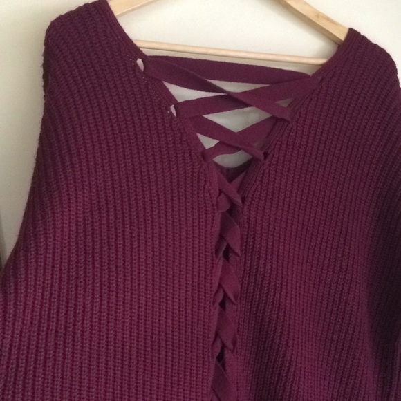 Rue burgundy sweater - Picture 2 of 3